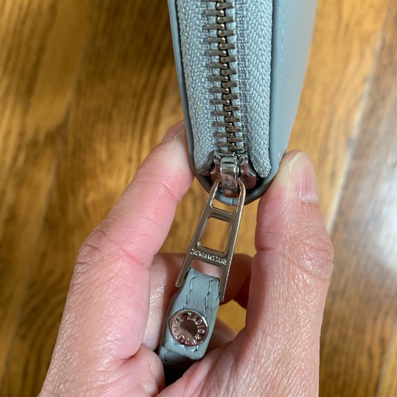 Zadig and Voltaire gray leather wallet Wristlet - Picture 5 of 8